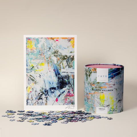 1.000 Teile Kunstpuzzle + Kunstdruck: I AM – Theresa Kallrath