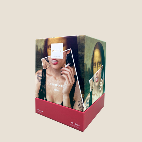1.000 Teile Kunstpuzzle + Kunstdruck: Rebel – Jimi Cakmak