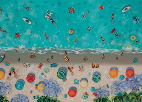 Limitierter Kunstdruck: Dreamy Beach – Natalia Nosek