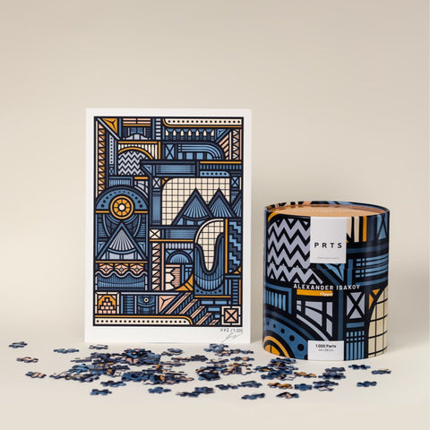 1.000 Teile Kunstpuzzle + Kunstdruck: Flipper – Alexander Isakov