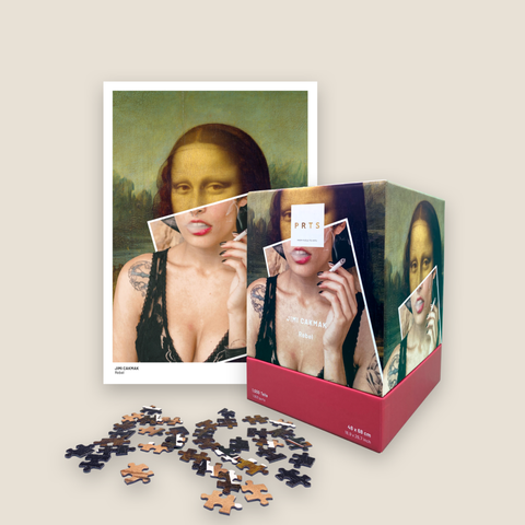 1.000 Teile Kunstpuzzle + Kunstdruck: Rebel – Jimi Cakmak