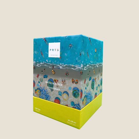 1.000 Teile Kunstpuzzle + Kunstdruck: Dreamy Beach – Natalia Nosek