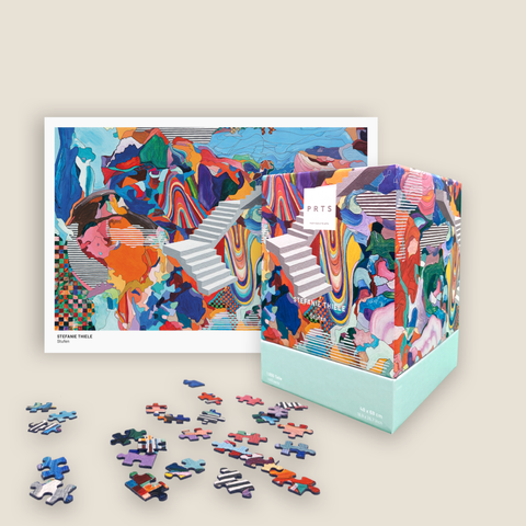 1.000 Teile Kunstpuzzle + Kunstdruck: Stufen – Stefanie Thiele