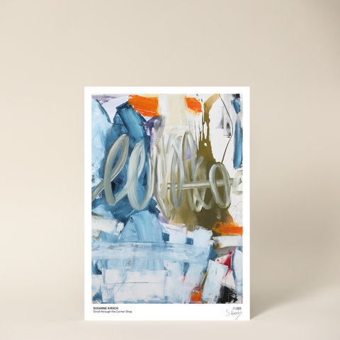 Limitierter Kunstdruck: Stroll through the Corner Shop – Susanne Kirsch